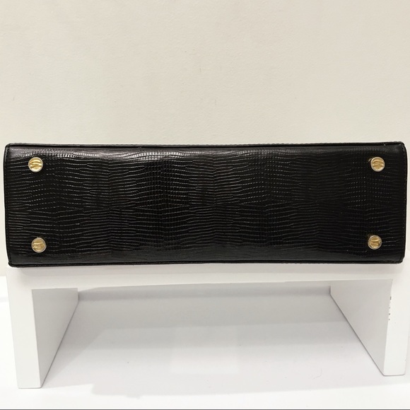 Genny by Gianni Versace Lizard Leather Crossbody - Picture 5 of 9